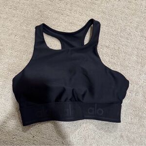ALO Yoga Black Racerback Sports Bra